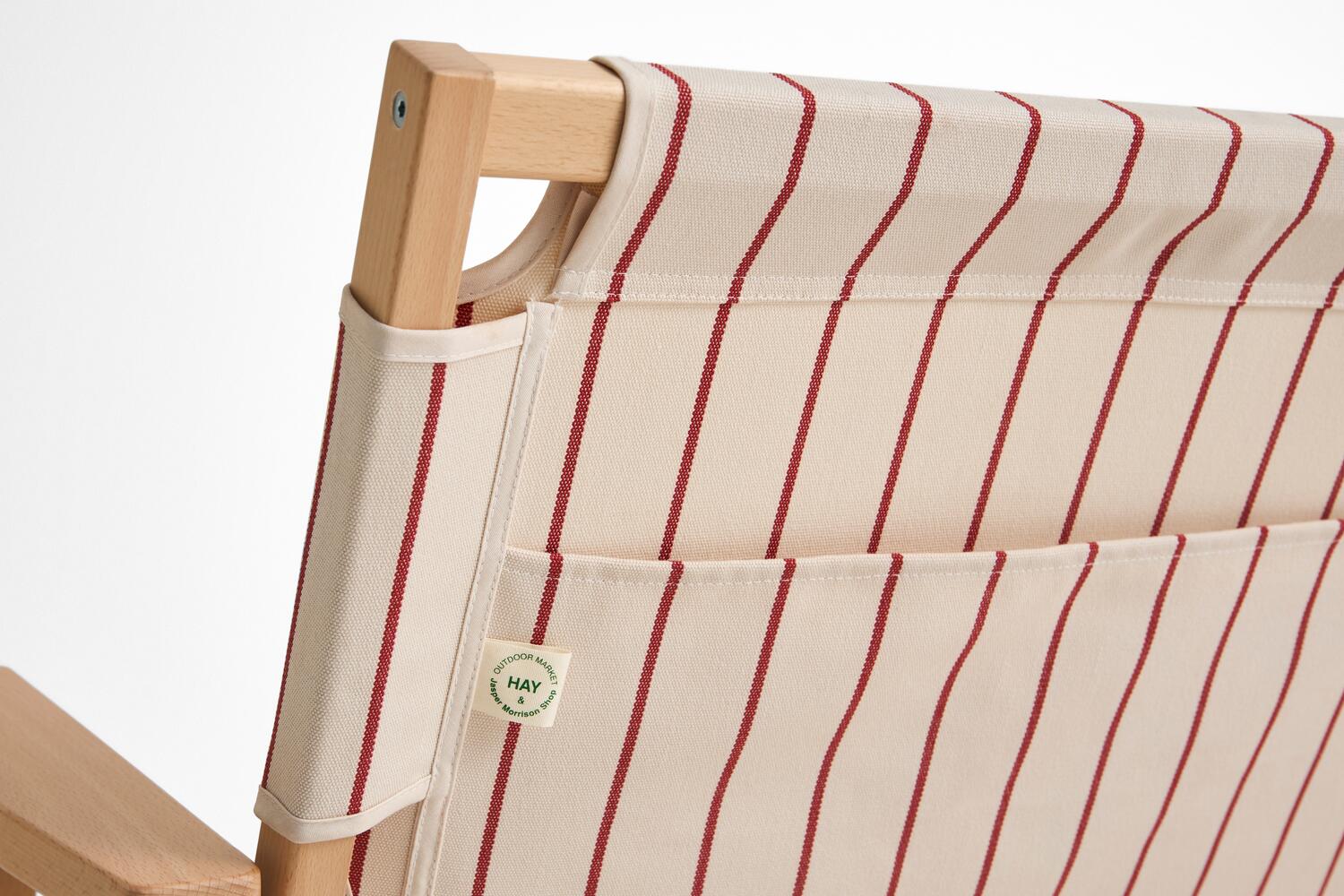 x Jasper Morrison foldesofa - Beige with red stripe